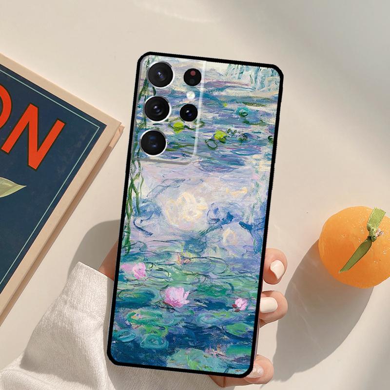 

Чехол для телефона с картиной Моне маслом для Samsung Galaxy S23 S26 Ultra S20 S21 S22 S24 S25 S10 Plus S25 FE Задняя крышка Galaxy S10