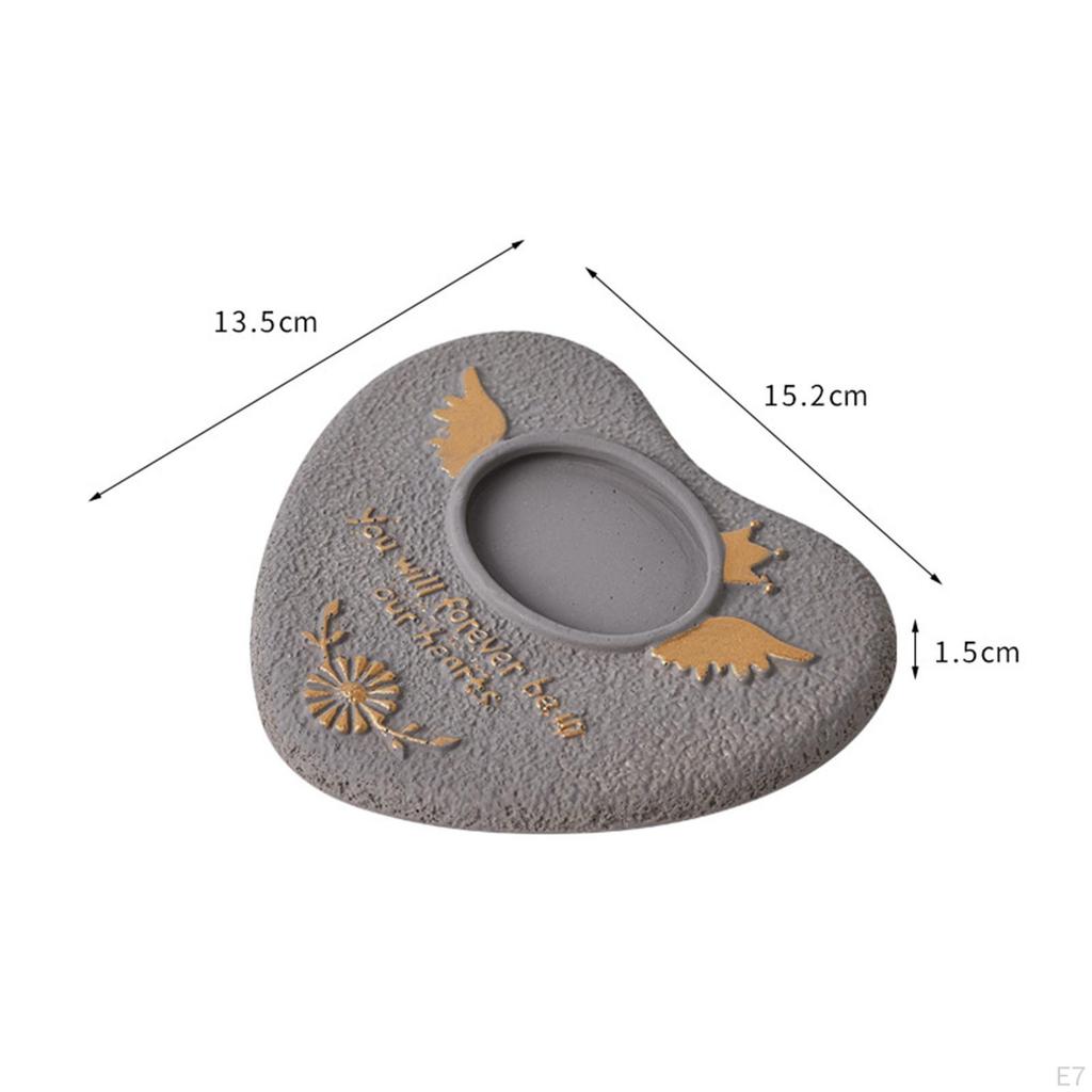 Cat Dog Memorial Stone Gravestone Cement Cemetery Sign Accessories for Shelf Decor Weather Resistant