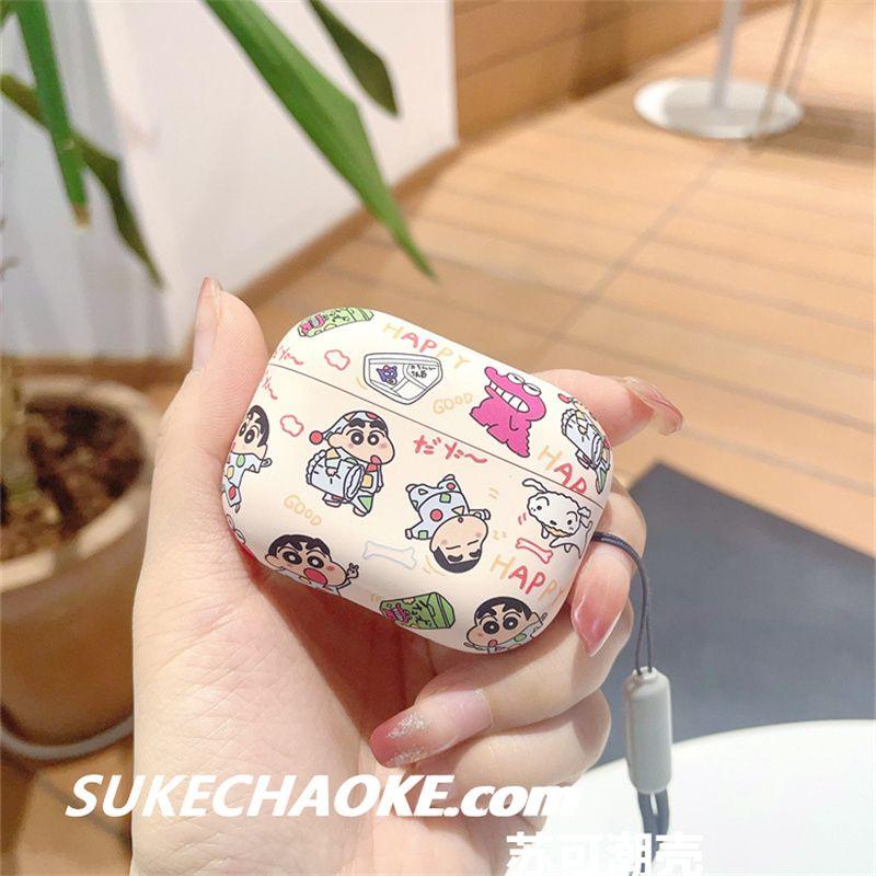 

Airpodspro2usbc Apple Second Generation Airpods3 Generation Frosted Fancy C Port Typec Drop-Resistant Airpods1/2 No Drop Cover Bluetooth Earbuds Case Apple Airpods 3] [Beige-Pajamas Xiao Xin]]