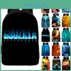 Mochila Espaçosa do Godzilla Rei dos Monstros Para Meninos Com Materiais de Primeira Linha