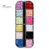 1 Box 3D Flower Nail Charms Multifunctional 12 Grid Design Phone Cases DIY Crafts Nail Art Supplies for Women