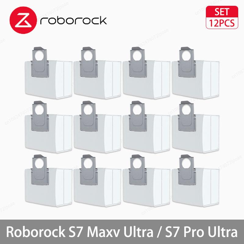 Roborock S7 Maxv Ultra / S7 Pro Ultra Robot Vacuum Accessories Main Side Brush Hepa Filter Mop Cloths Dust Bag Spare Parts