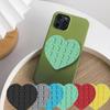 Heart & Fruit Shaped Silicone Suction Cup Phone Holder - Reusable, Double-Sided, Round/Square Fixator.
