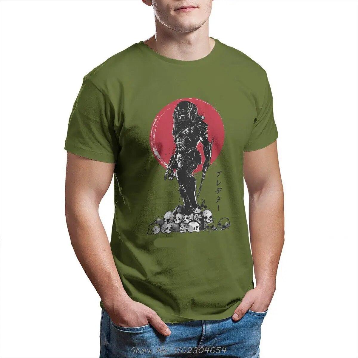 

Футболка Yautja Hunter Sumi-e Predator Horror Moive, хлопковая одежда оверсайз Ofertas, одежда унисекс, футболка унисекс с графическим рисунком, уличная одежда в стиле Харадзюку L
