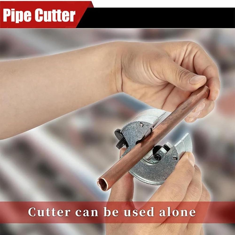 Ratcheting Mechanism Copper Pipe Cutter 2 In 1 Function Metal Pipe Cutter Home Working