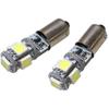 5-SMD BA9 Bayonet LED Replacement Bulbs For Interior Map Rearding or Dome Lights