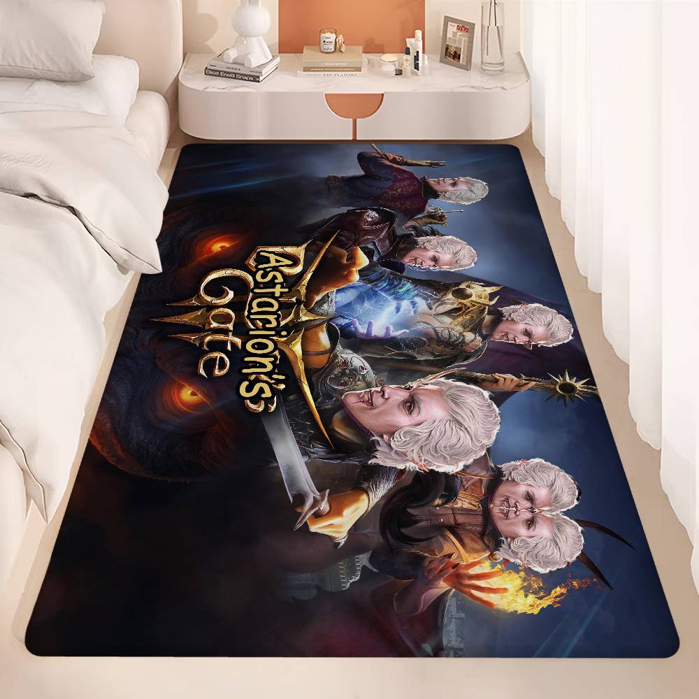 A-Astarion Fußmatte Waschbar Rutschfest Wohnzimmer Sofas Stühle Bereichsmatte Küchen-Fußmatte Teppich