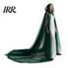 Hooded Mesh Cloak for Adults, 2 Layer Sheer Tulle Cape, Halloween Gothic Witch Queen Cosplay Costume Renaissance Accessories Grim Reaper