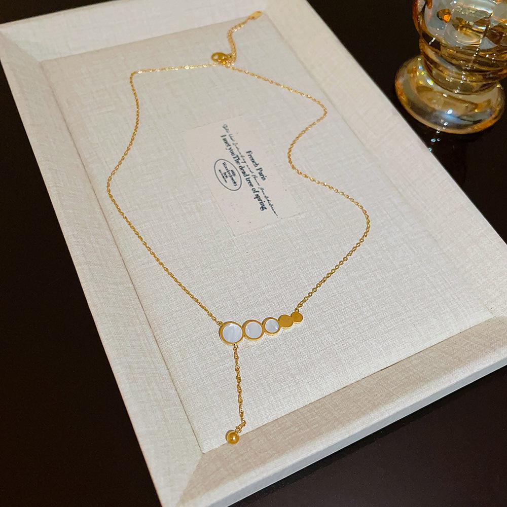 Elegant Titanium Steel Necklace: Chic, Durable, Non-Fading Design for Women