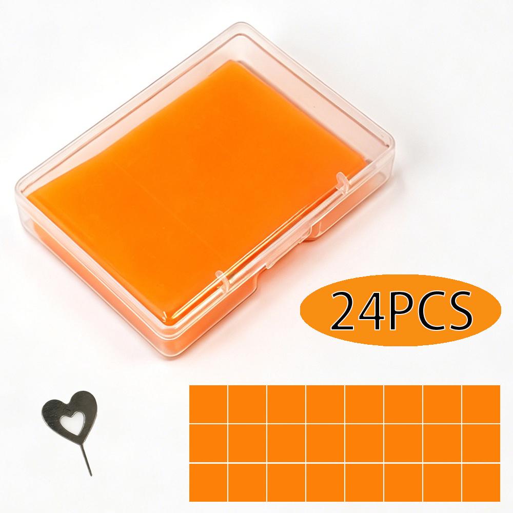 24PCS Diamond Painting Wax Clay Set with Heart Pin Sticky Pen Glue Clay for 5D DIY Diamond Art Rhinestone Craft Tools Portable Storage Box Accessories