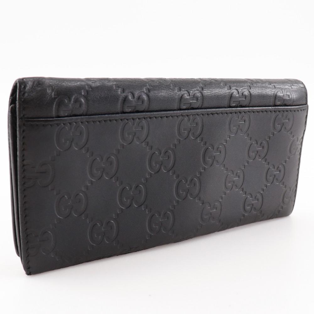 GUCCI GG Purse 146229 black Sima leather unisex Used