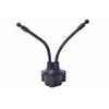 Dual Clamp Car Cup Phone Mount, Flexible Gooseneck 360°Rotatable Bracket Holds Two Smartphones, Universal Auto Cup Slot Stand