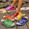 Ein-Wort-Keilabsatz-Fischmaul-Sandalen Damensandalen Schnürsenkel Strand Große Größe Sommer Beliebt Schnalle Neues Modell