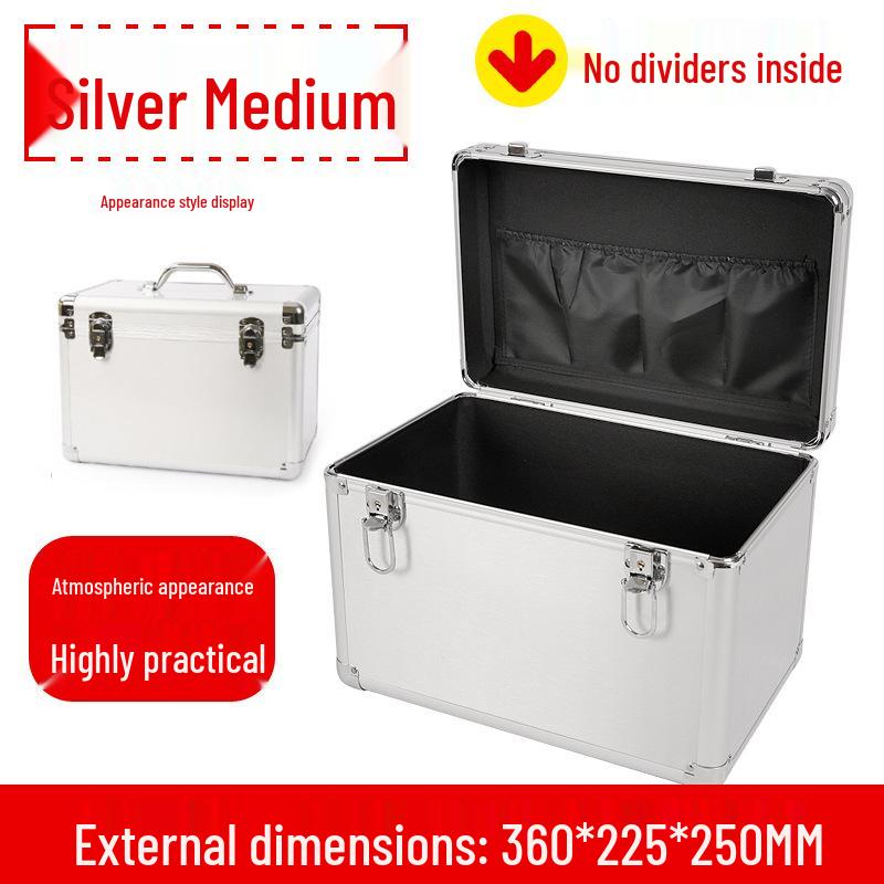 Portable Aluminum Alloy Lockable Tool and Beauty Storage Case