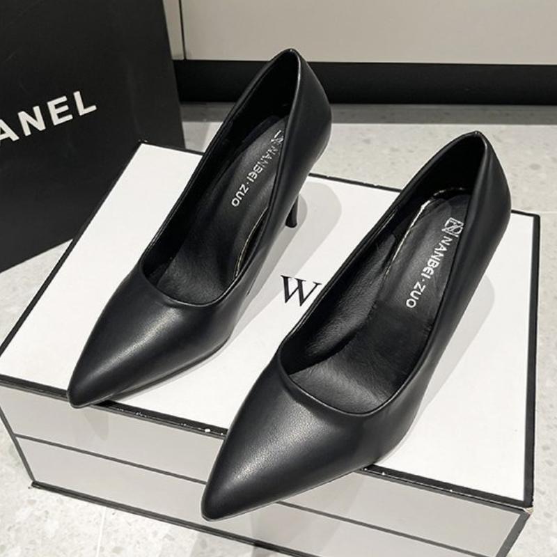 Fashion Luxury Women's High Heels Designer Womens Work Shoes Thin Heels Pointed Toe Party Shoes Fashion Black Women Shoes High Quality