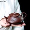 NLSLASI Chinese Yixing Teapot Zisha Tea Pot Raw Ore Purple Mud Teapot Handmade Purple Clay D Gifts Authentic 190ml