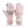 Women's Winter Warm Gloves with Thick Velvet, Windproof and Cold Proof Riding, Outdoor Hiking, Anti-skid Touch Screen, Men's and