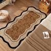 Alien Retro Mid-Century Bedroom Rug: Easy-Care, Waterproof, Stain-Resistant Floor Mat for Bedside or Coffee Table.