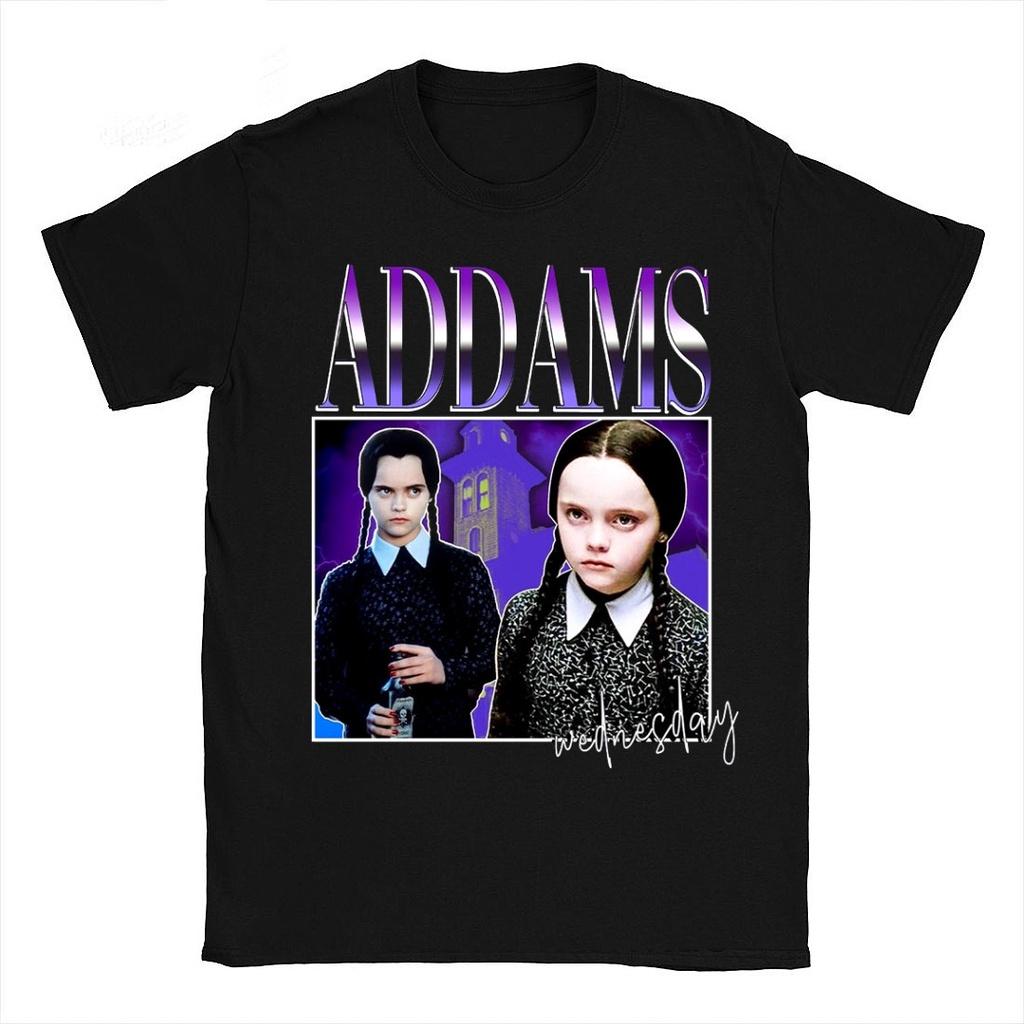 Die Addams Family Wednesday Unisex T-Shirt Top Stilvoll Weich Atmungsaktiv Bequem