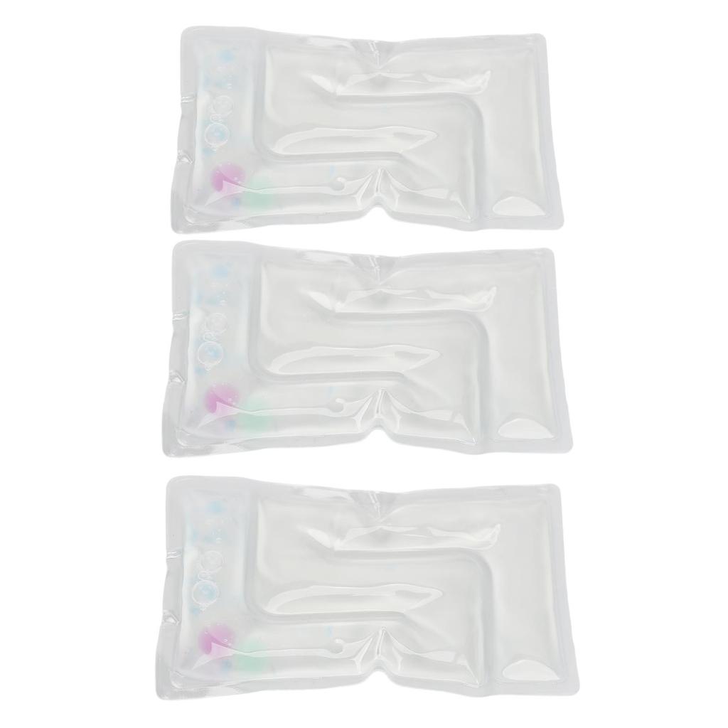 Gel Bead Ice Packs Reusable Reduce Soreness Decompression Hot Compress Gel Bead Packs for Swelling Sports Injuries White