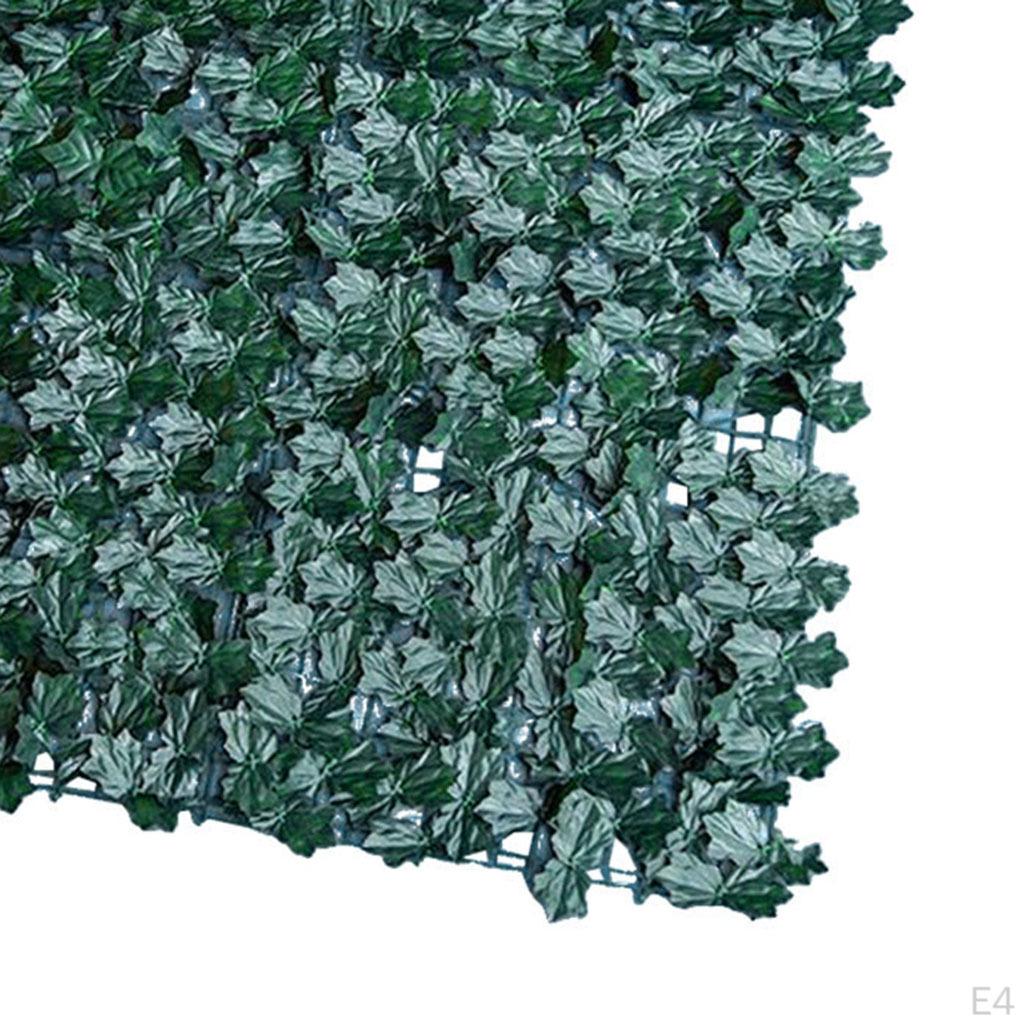 Inch Faux Ivy Decor Hedge Mat Greenery Decorative for Home Balcony Garden Backyard