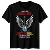 Wild & Free Long Live Rock & Roll Guitar Wings Mens Rock Music T-Shirt