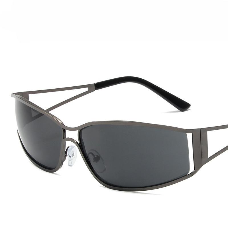 Frameless Punk Goggle Women Sunglasses Elliptical Premium Rimless Sunglasses Y2K Spicy  Girl Ins Same Style Sun Glasses