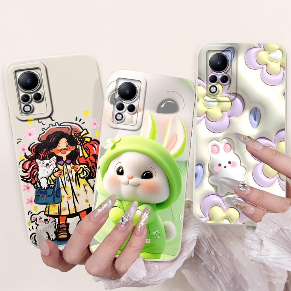 For Infinix Note 11 Case Lovely Cartoon Animal ShockProof Back Cover For Infinix Note 11 Note11 Fundas X663 X663B Phone Shell