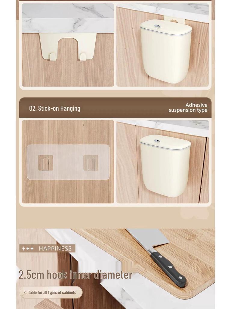Wandmontierter Cartoon-Mülleimer mit Deckel für Badezimmer, Küche, Schlafzimmer oder Wohnzimmer