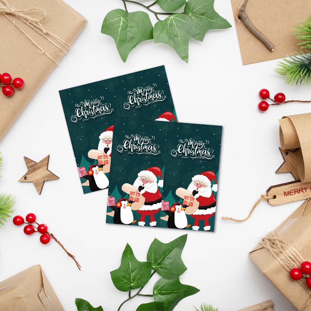 100-500Pcs Snowflake Merry Christmas Stickers Candy Bag Envelopes Sealing Label Sticker Christmas Gifts Box Decorations