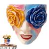 Rose Eyes Girl Face Flowerpot Colorful Succulents Flower Pot Figure Planter  Living Room Balcony