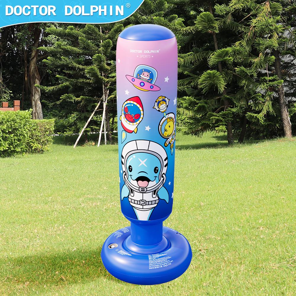 

Kids Inflatable Punching Bag Stand for Home Boxing Training 120x25cm with Pump