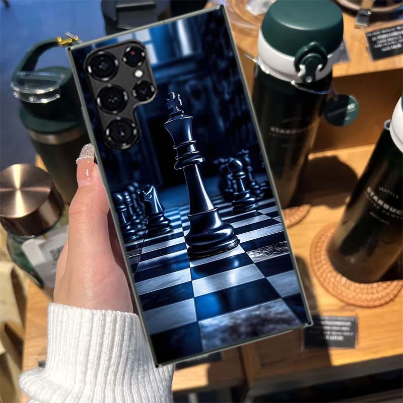 

Competitive Chess Game Cases Phone Case for Samsung Galaxy S26 Ultra S25 Edge S24 S23 FE S21 Plus S20 S22 S10 Cover TPU Capa She Samsung S26 Plus 5G
