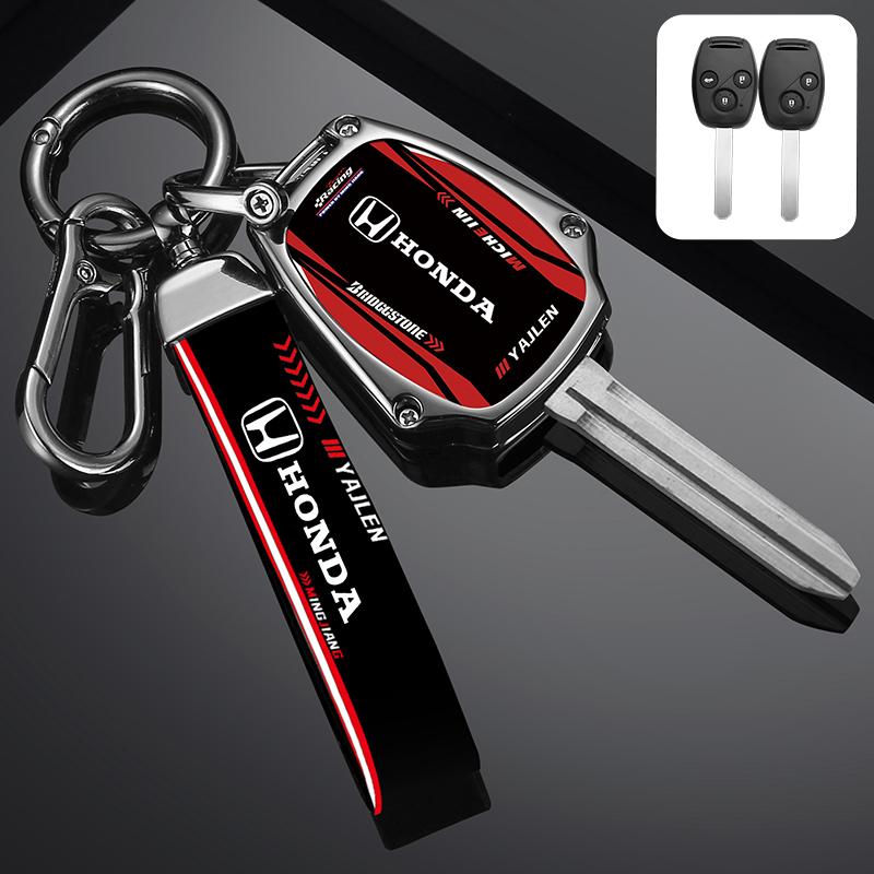 Car Racing Style Design Key Case Cover Shell Accessory For HONDA Accord CRV Pilot Civic 2003 2007 2008 2009 2010 2011 2012 2013