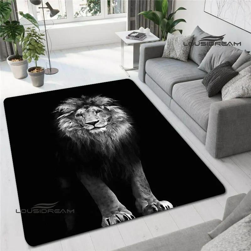 3D Lion Printed Carpet non-slip Carpet kitchen mats for floor decoracion anime rug Fashion yoga mat bedroom decor birthday gift