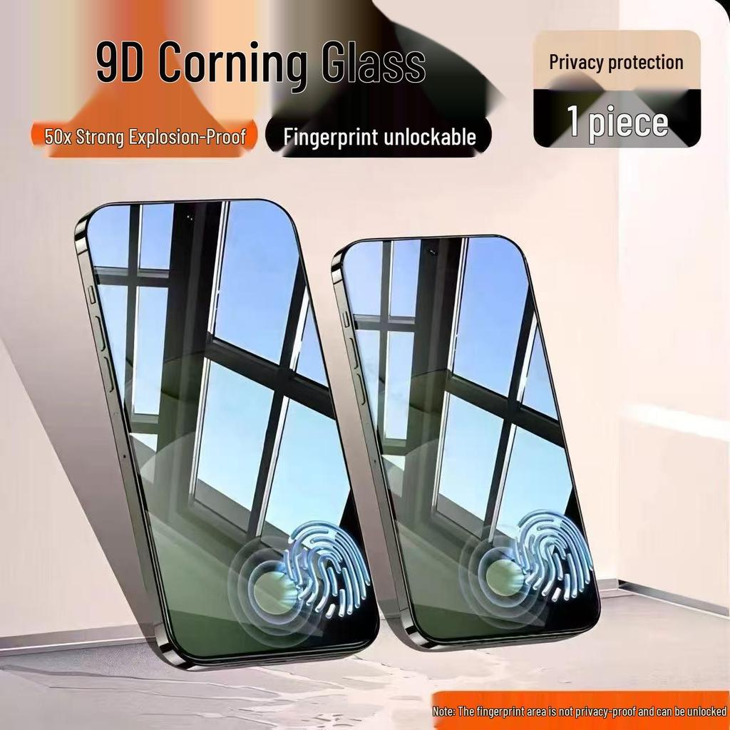 VIVO Y600 Pro Anti-Peeping Tempered Glass Film with 360° Protection & Fingerprint Unlock Compatibility