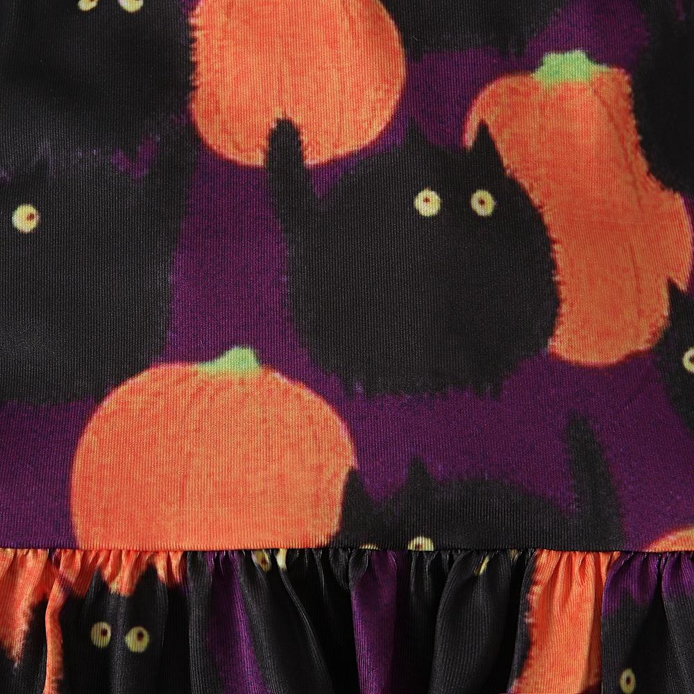 Halloween Pumpkin Skull Bat Cat Baby Kids Spaghetti Straps Romper Jumpsuit Children Clothes for 1-6 Years