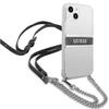 Guess Guhcp13Skc4Gbsi Iphone 13 Mini5,4 Transparent Hardcase 4G Grey Strap Silver Chain