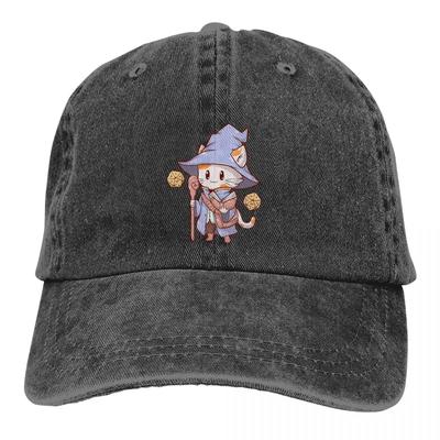 Wizard Cat Baseball Caps Peaked Cap DnD Game Sun Shade Hats for Men Women
