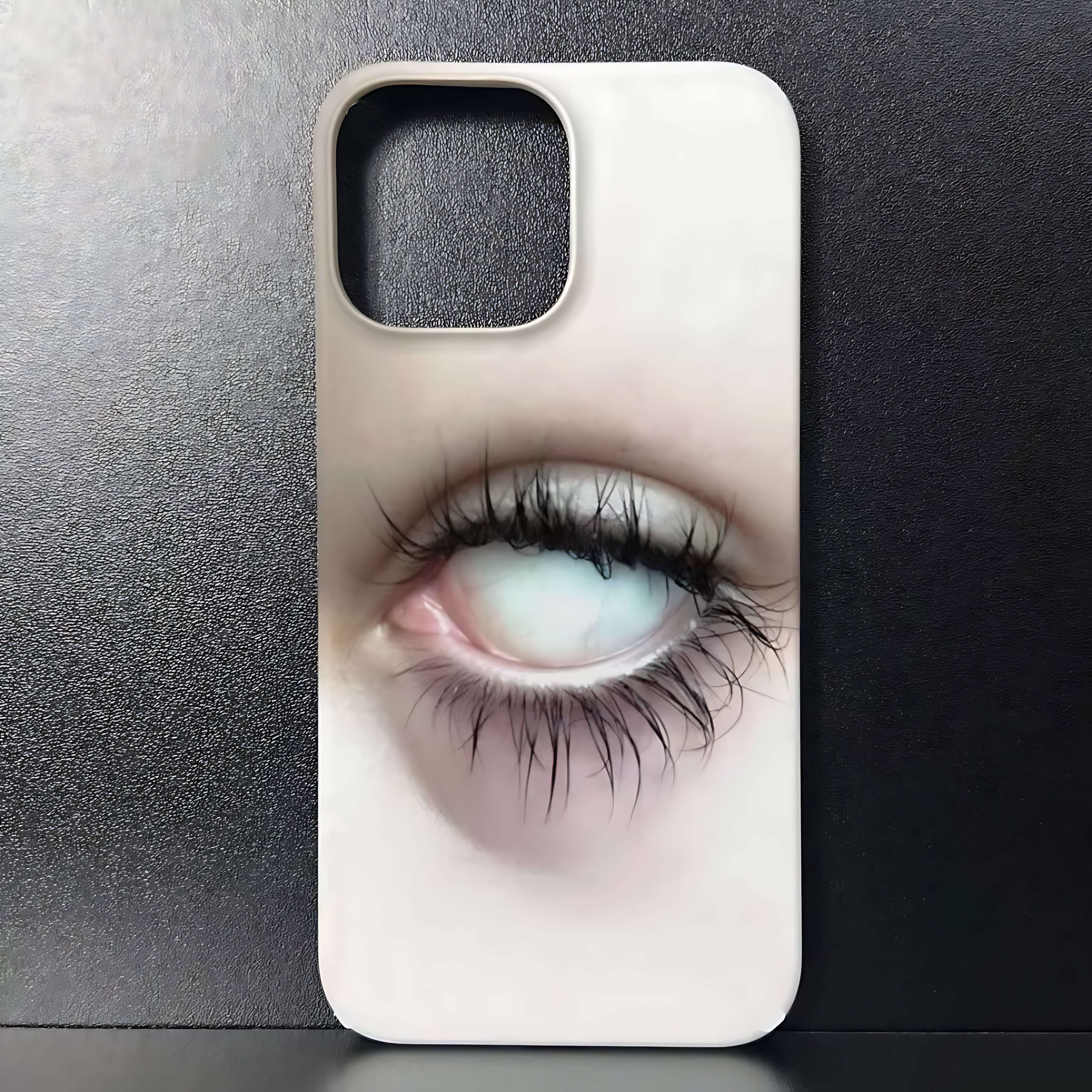 

Trendy Fashion Eyelashes Eyes Phone Case for iPhone 17 16 15 14 13 12 11 Air Pro Max X XS XR 7 8 Plus Glossy Film Hard PC Cover iPhone 11