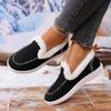 Winter New Thick-soled Snow Boots Women's Fleece Thickened Fluff Warm Large Size Sewn Bag Women's Cotton Shoes