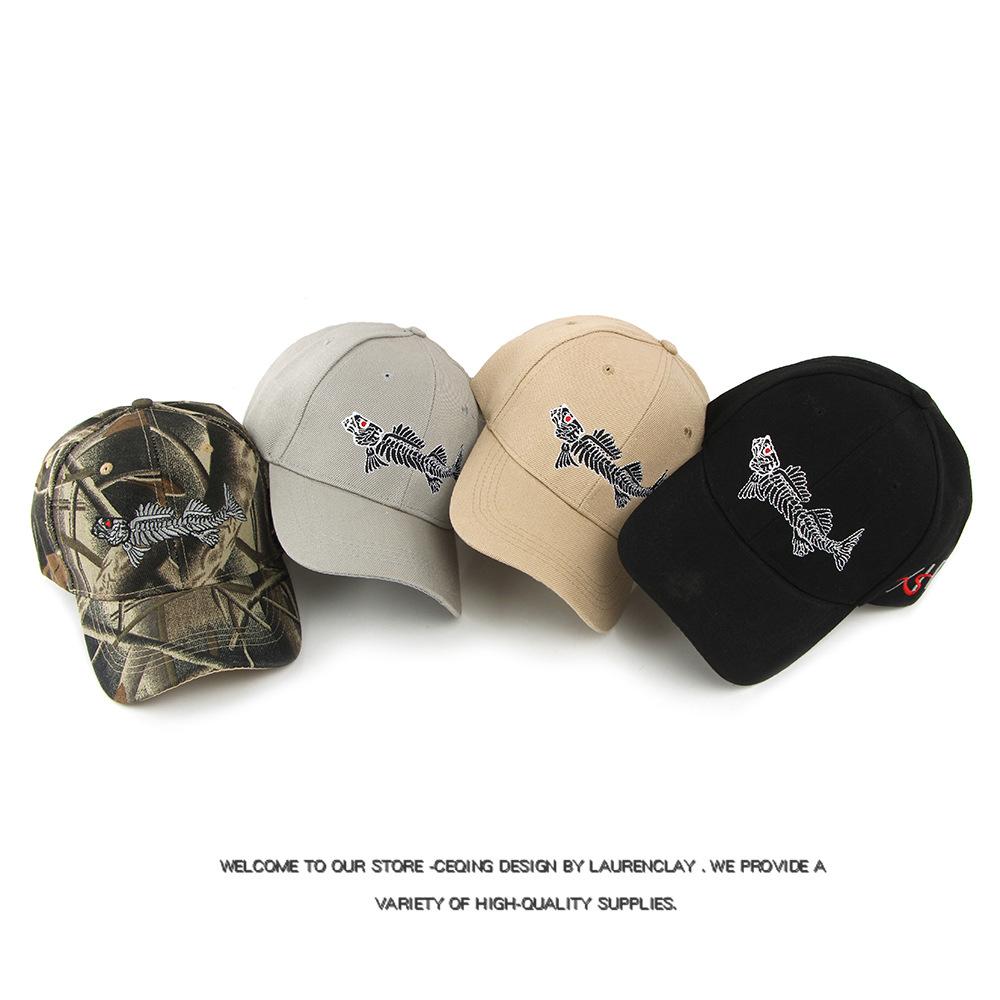 Men Hard Top Embroidered Baseball Cap Outdoor Sun Protection Sun Hat Spring Autumn Camouflage Cap