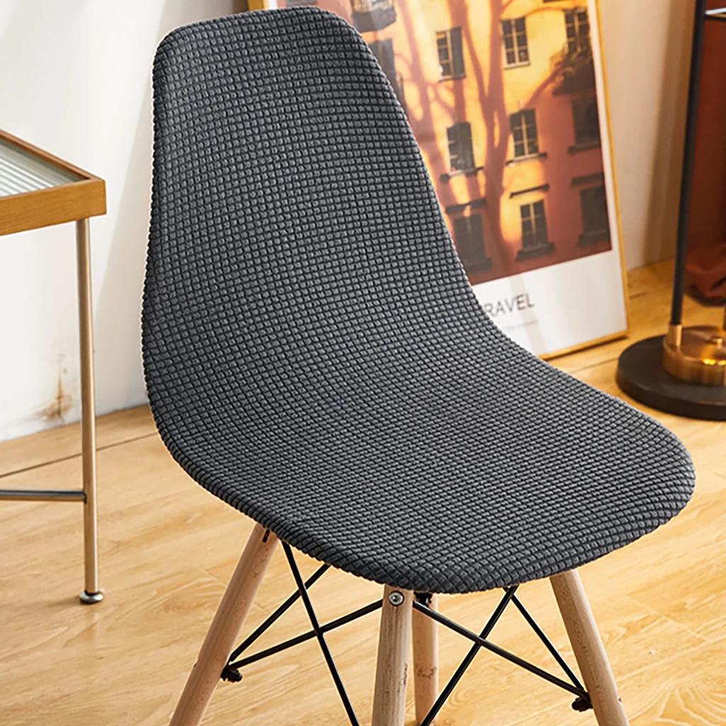 Waterproof Short Back Chair Cover Scandinavian Adjustable Dining Room Seat Protector for Bar Party