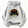 EW, PEOPLE Cat Graphic Print Casual Hoodie Kawaii Children's Hoodie Sweatshirt Hoody for Boys Girls Unisex Casual Hoodies