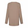 Damen Sweatshirt Pullover Active Sportswear Taschendruck Lässiges Rundhals Langarmshirt