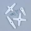5 Sets Sg90 9G Servo Horn Arms Kit, Plastic Servo Replacement Horn With Mounting Screws For Sg90 Rc Servo Motor