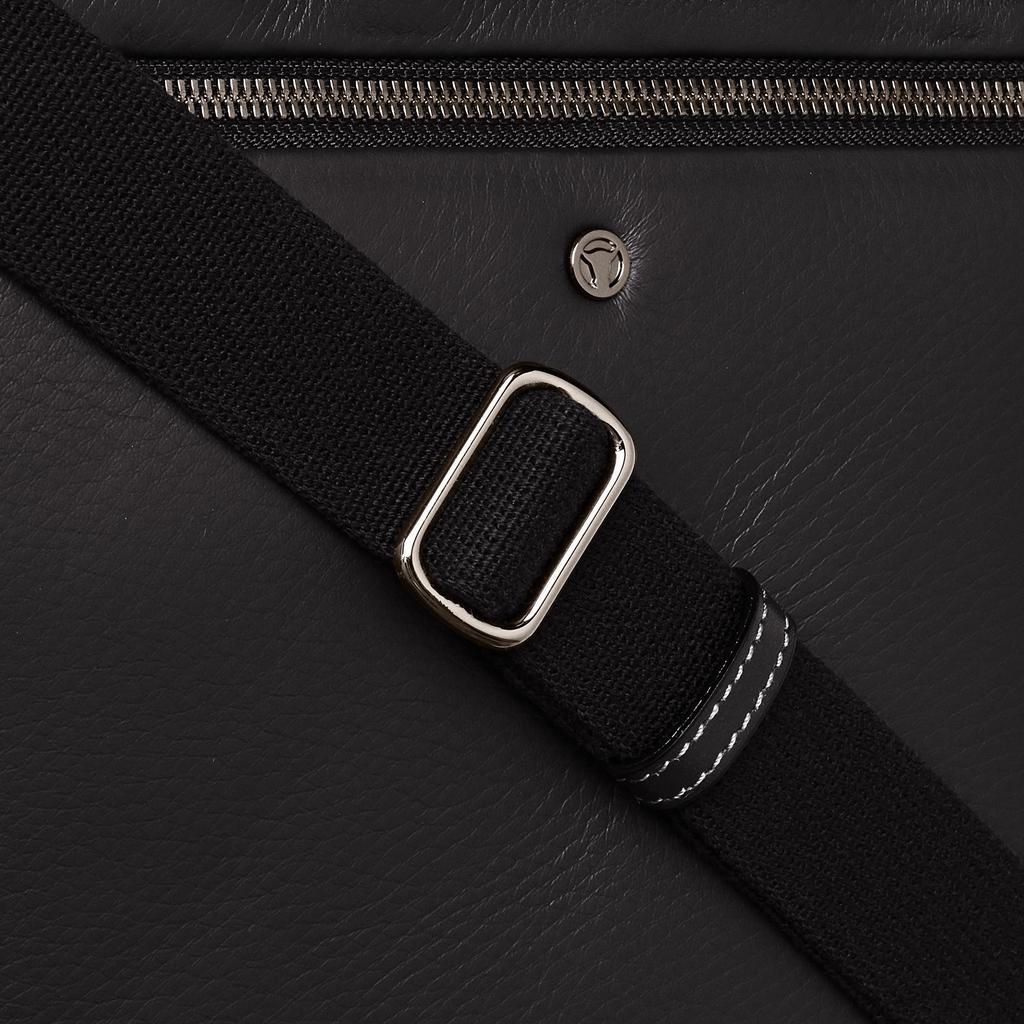 Offerman Shoulder Bag Clutch Bag Genuine Leather Zafira 76567 Black 2-way Men's