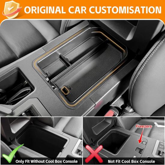 Center Console Organizer Compatible With 2024 2025 Toyota Land Cruiser 1958 250/Prado/J250/LC250 Armrest Storage Box Ert Tray For Land Cruiser 1958