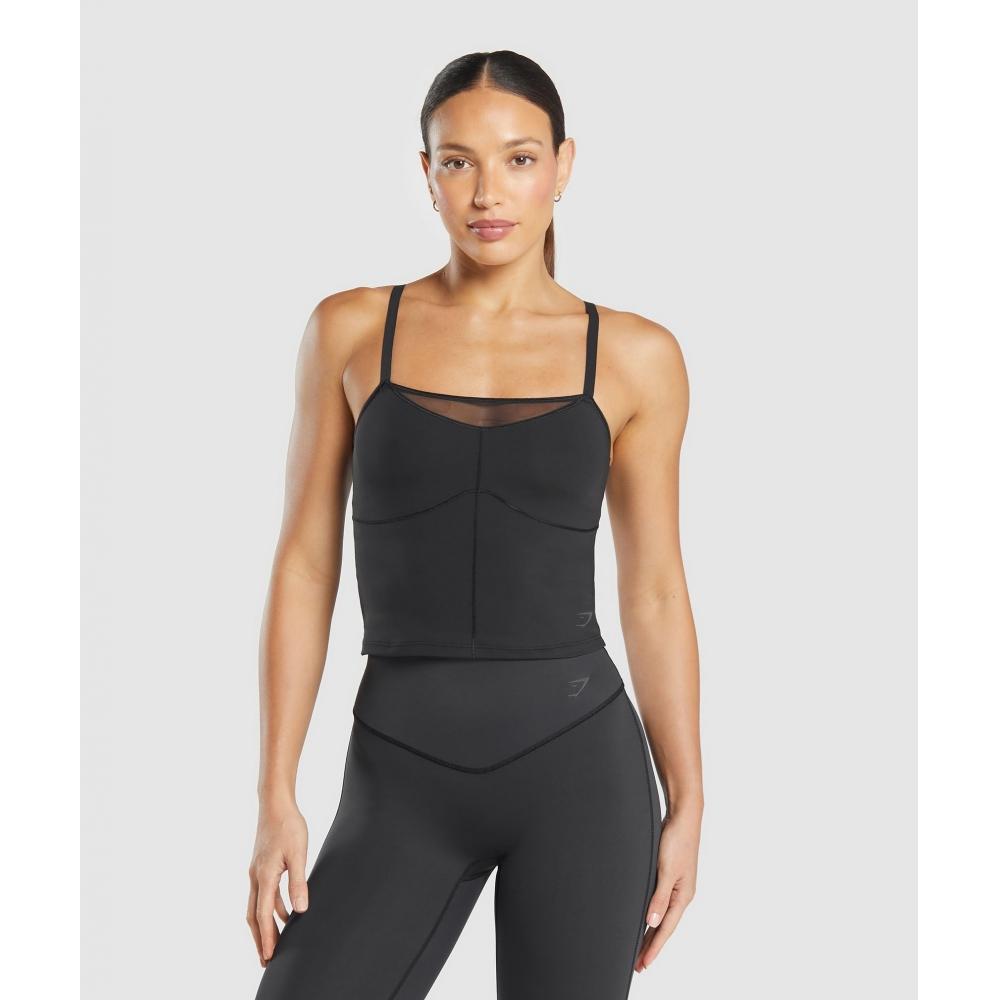 

Gymshark Elevate Mesh Shelf Tank Black B3b9c Bb2j XS