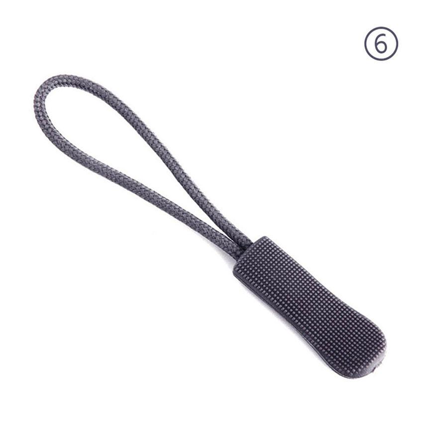 10pcs Zipper Pull Puller Zipper Repair Kit Colored Pull Tabs End Fit Rope Cord Replacement Clip Coat Backpack Zipper Accessories